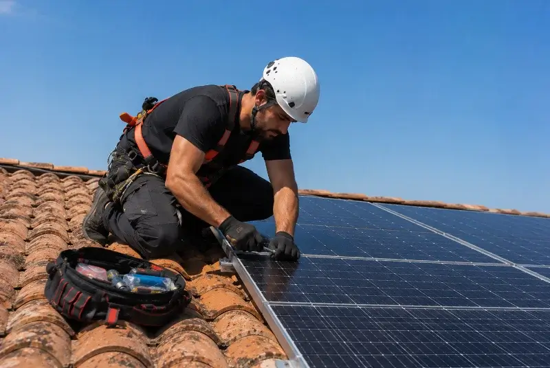 Maintenance et monitoring de panneaux solaires à Soumoulou